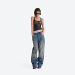 No.10 Snake‑print Sheer Tank Top